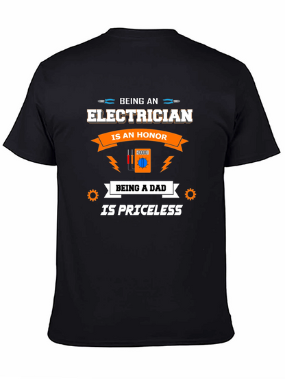Electrician Dad T-Shirt - Honor & Priceless