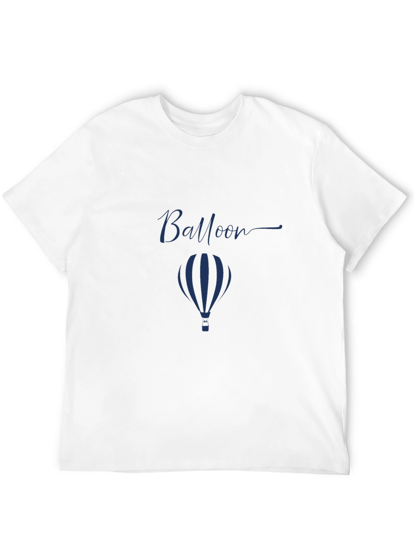 Mens Black Balloon Graphic T-Shirt