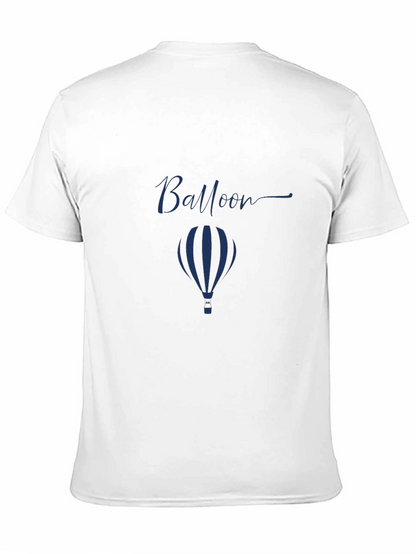 Mens Black Balloon Graphic T-Shirt