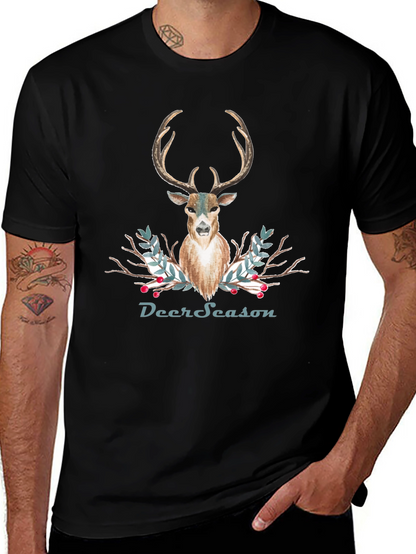 Deer Season T-Shirt - Holiday Deer Graphic Tee