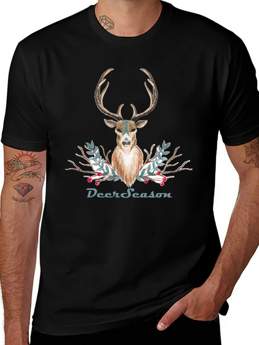 Deer Season T-Shirt - Holiday Deer Graphic Tee