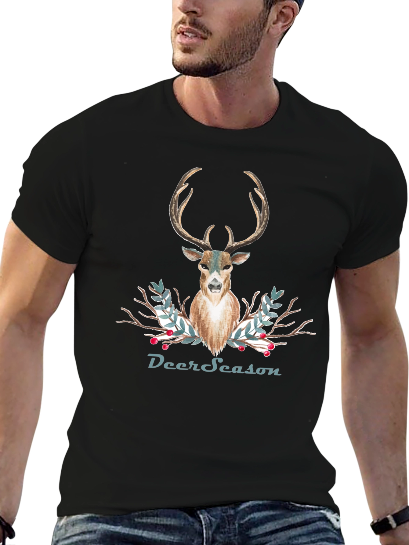 Deer Season T-Shirt - Holiday Deer Graphic Tee