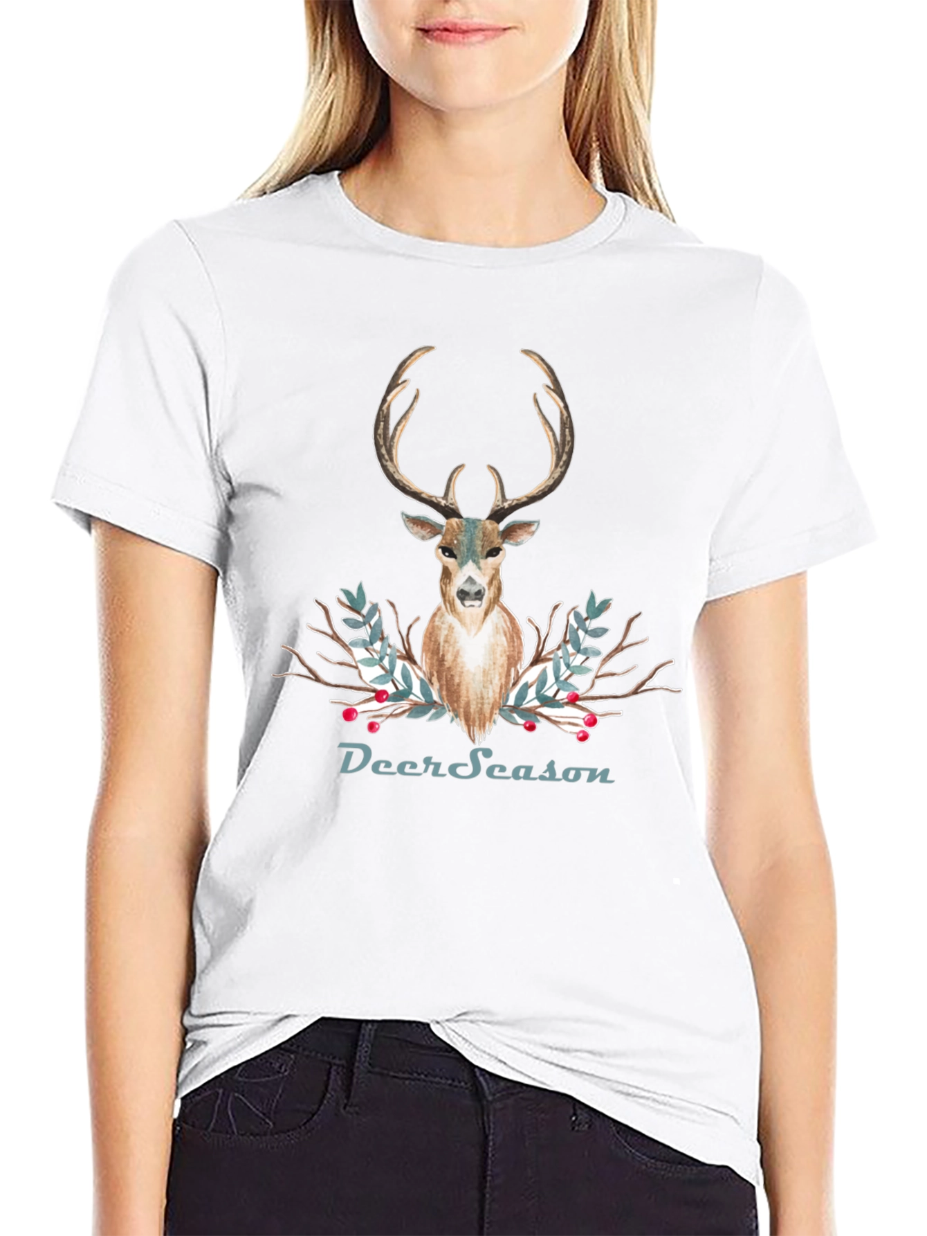 Deer Season T-Shirt - Holiday Deer Graphic Tee