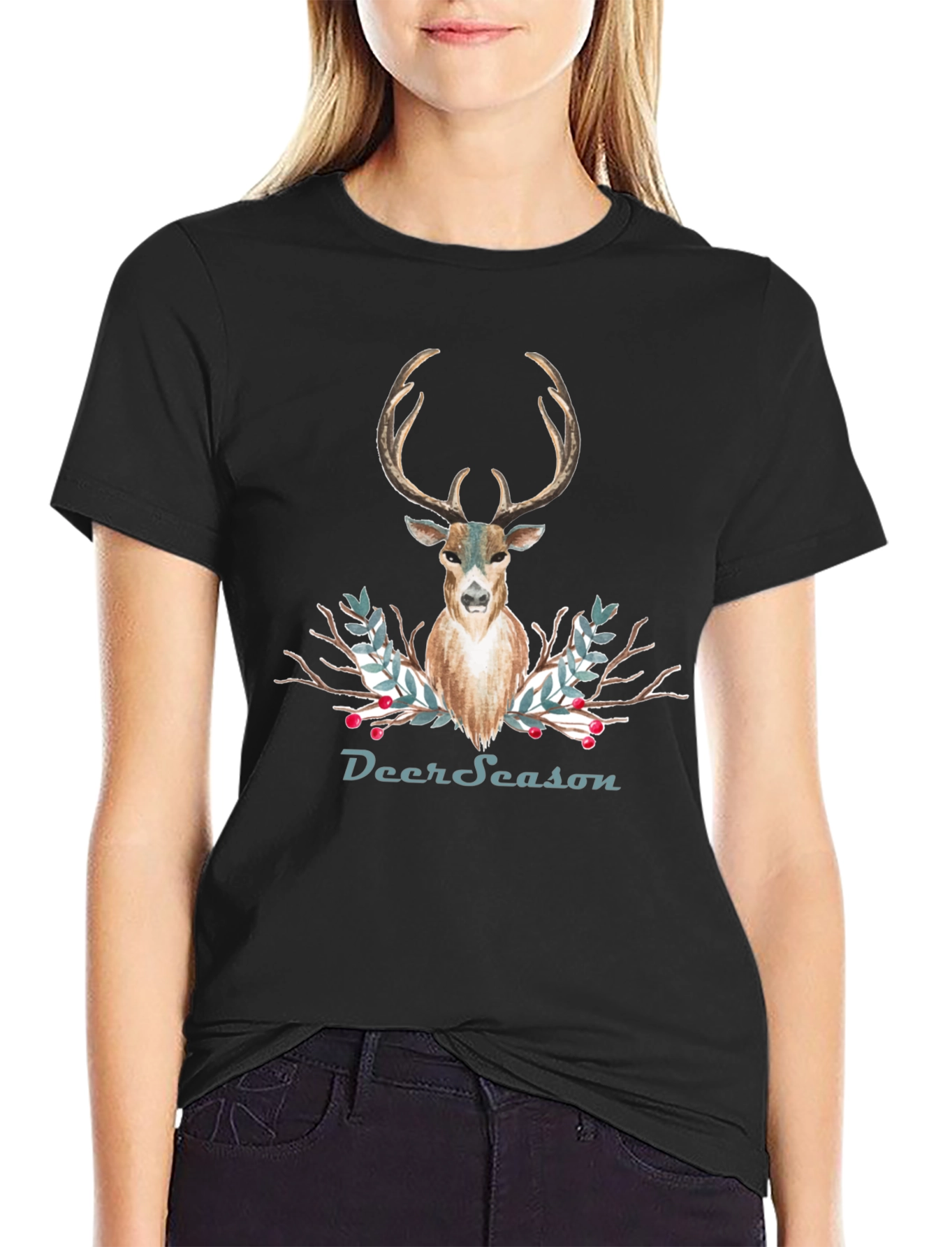 Deer Season T-Shirt - Holiday Deer Graphic Tee