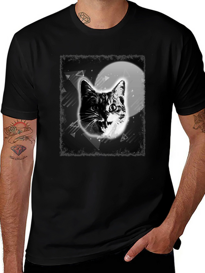 Cat in Space Graphic T-Shirt