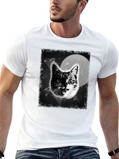 Cat in Space Graphic T-Shirt