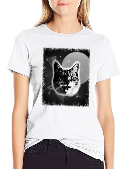 Cat in Space Graphic T-Shirt