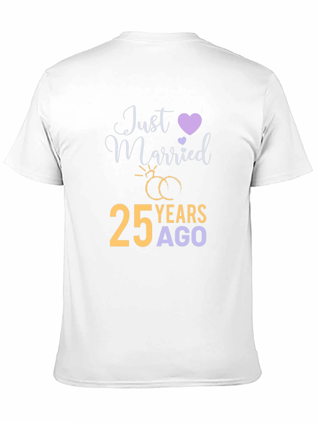25th Anniversary T-Shirt - Just Married 25 Years Ago