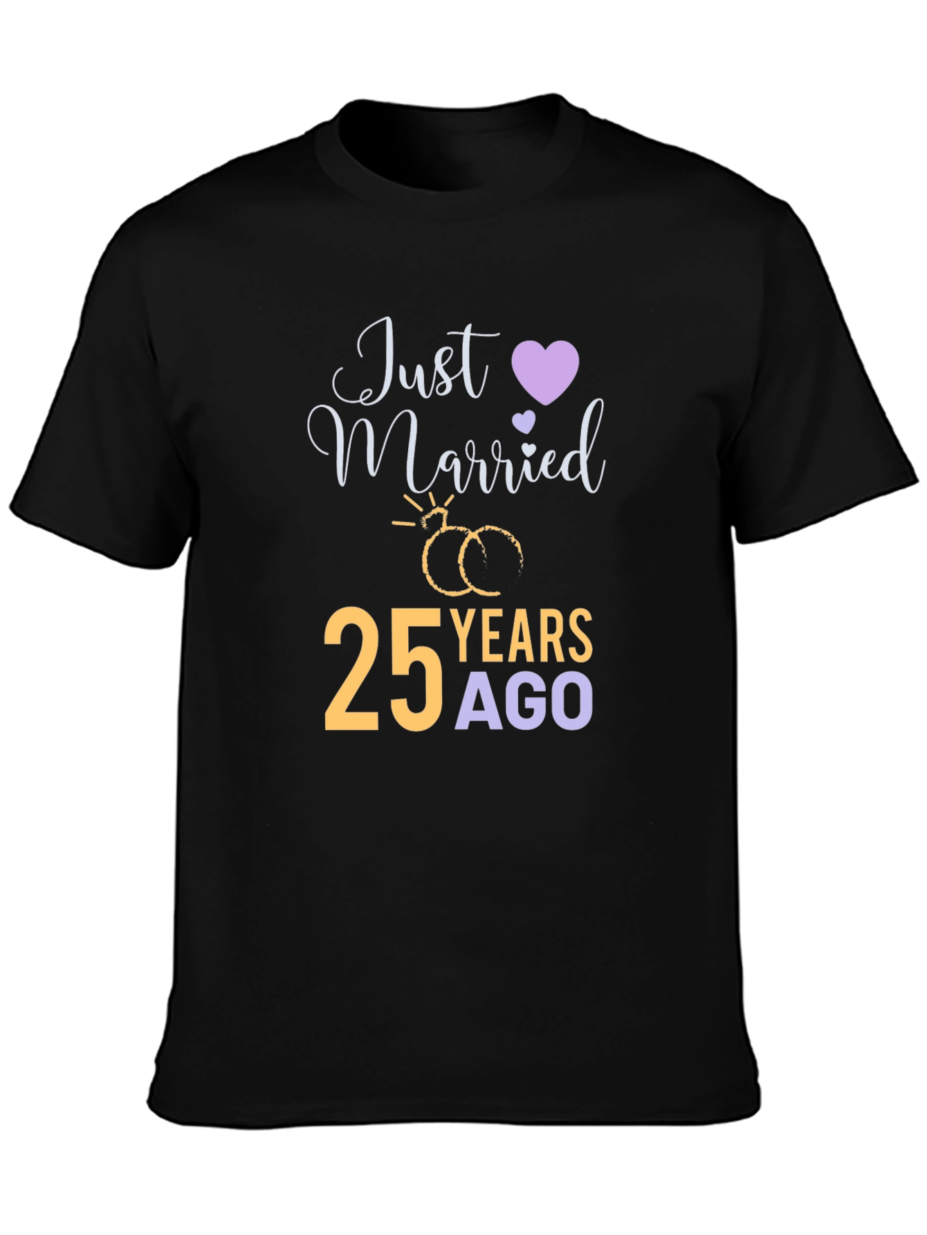 25th Anniversary T-Shirt - Just Married 25 Years Ago