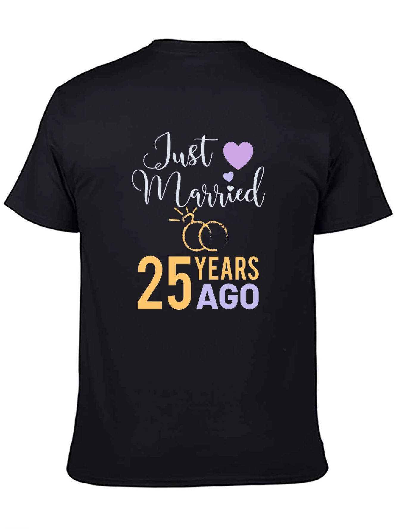 25th Anniversary T-Shirt - Just Married 25 Years Ago