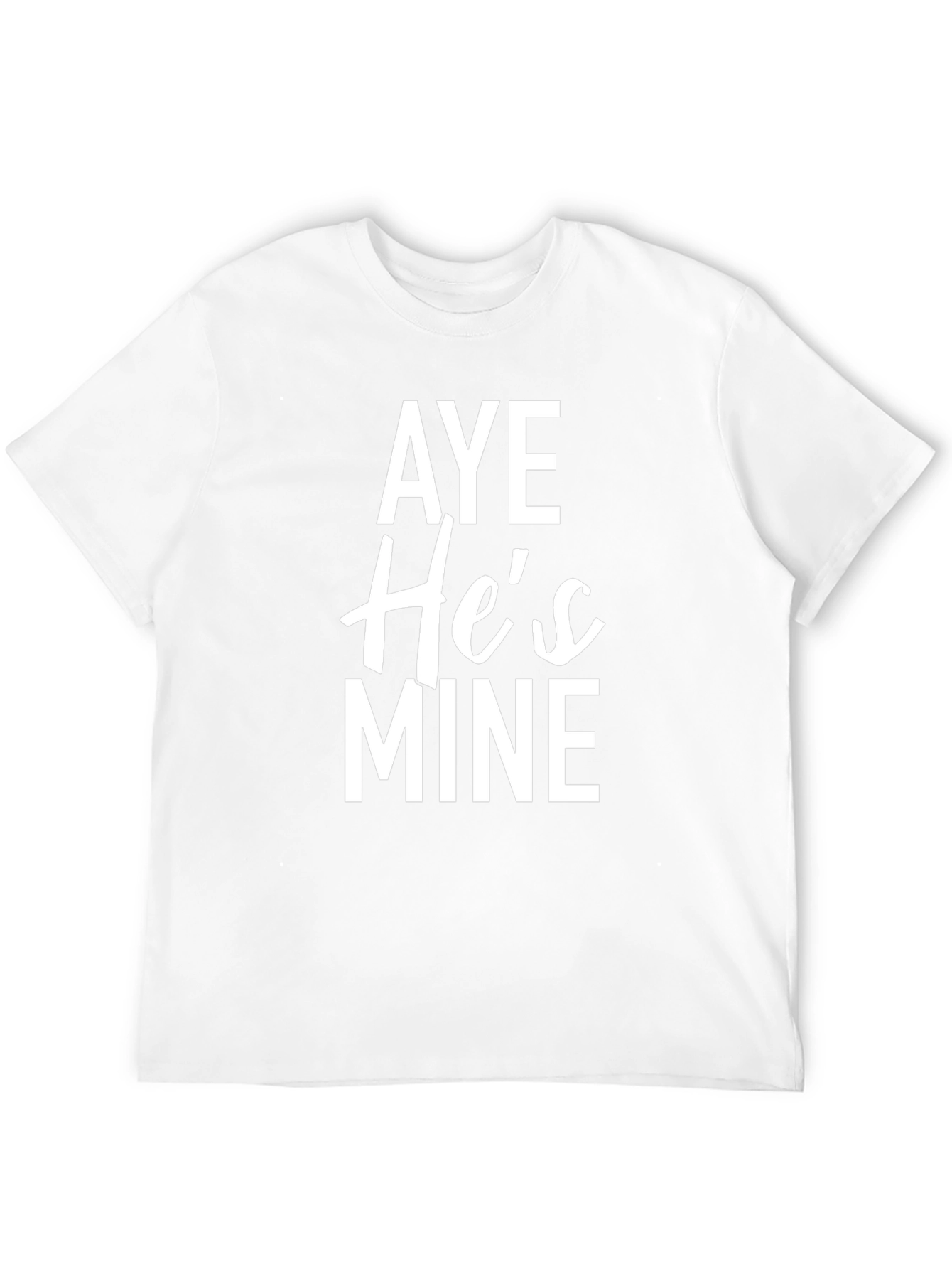 Aye Hes Mine Graphic Tee - Black Cotton Blend