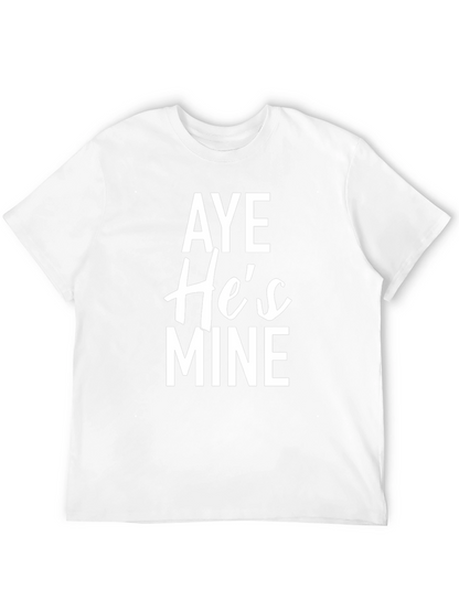 Aye Hes Mine Graphic Tee - Black Cotton Blend