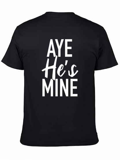 Aye Hes Mine Graphic Tee - Black Cotton Blend