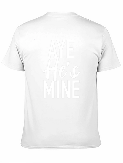 Aye Hes Mine Graphic Tee - Black Cotton Blend