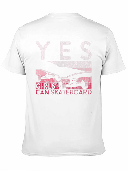 Girls Can Skateboard Graphic Tee