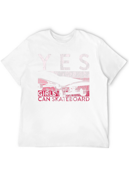 Girls Can Skateboard Graphic Tee