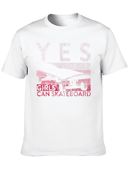 Girls Can Skateboard Graphic Tee
