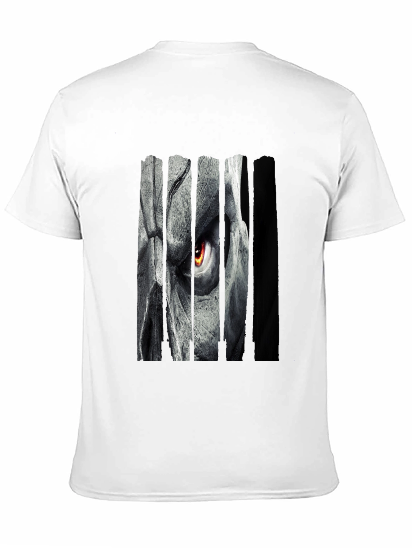 Grim Eye Graphic Print Black T-Shirt