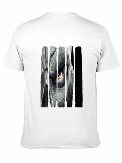 Grim Eye Graphic Print Black T-Shirt