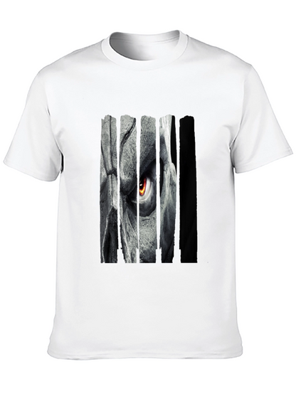 Grim Eye Graphic Print Black T-Shirt