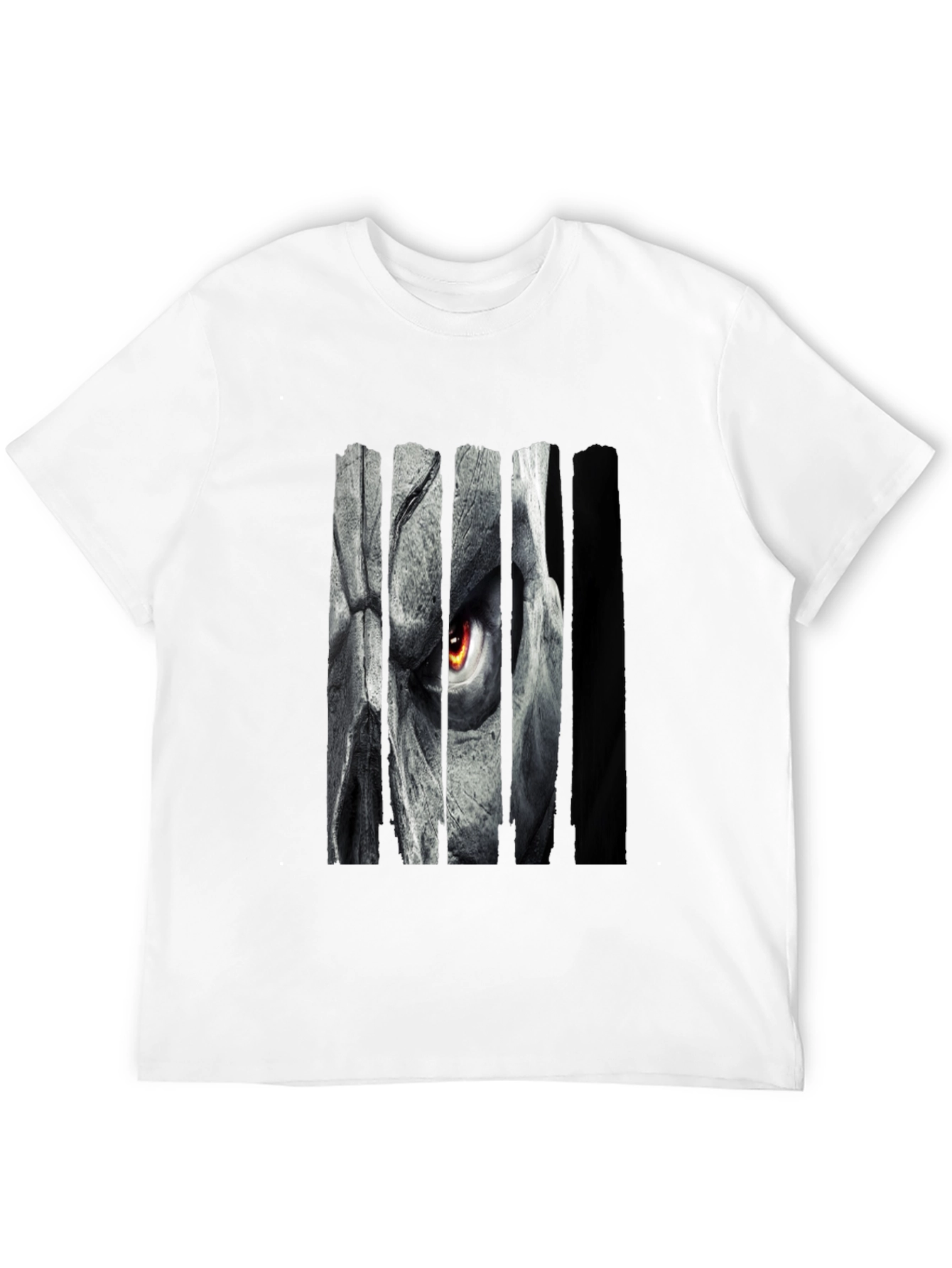 Grim Eye Graphic Print Black T-Shirt