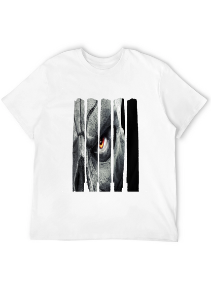 Grim Eye Graphic Print Black T-Shirt