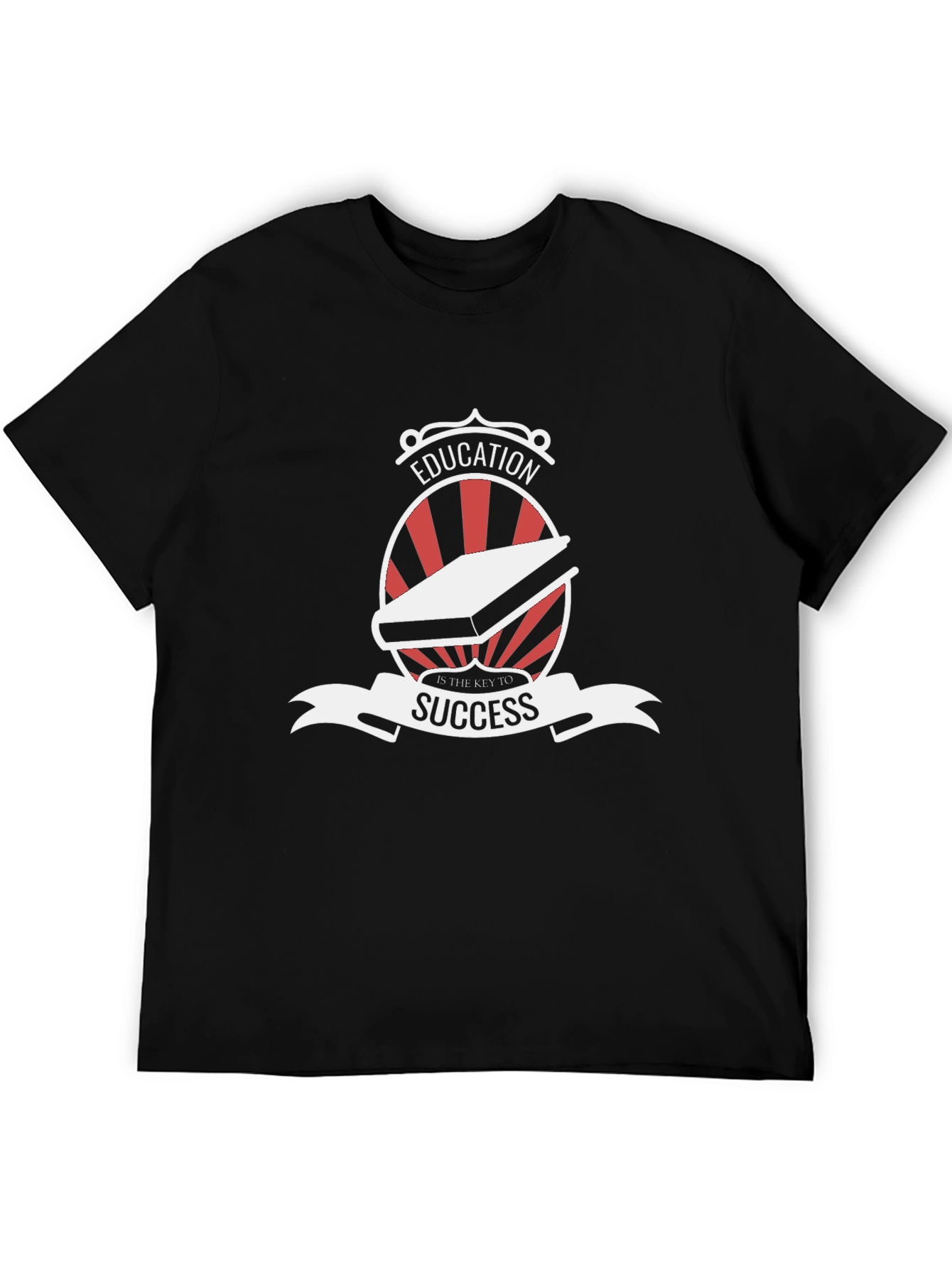 Education is Key Black T-Shirt