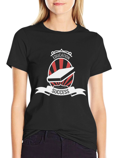 Education is Key Black T-Shirt