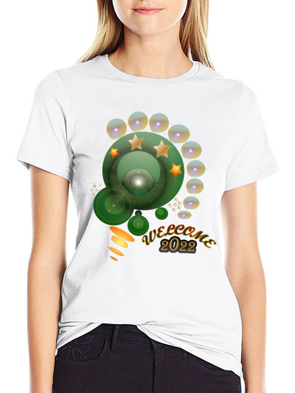 Welcome 2022 Graphic Tee - Stylish Mens Black T-Shirt