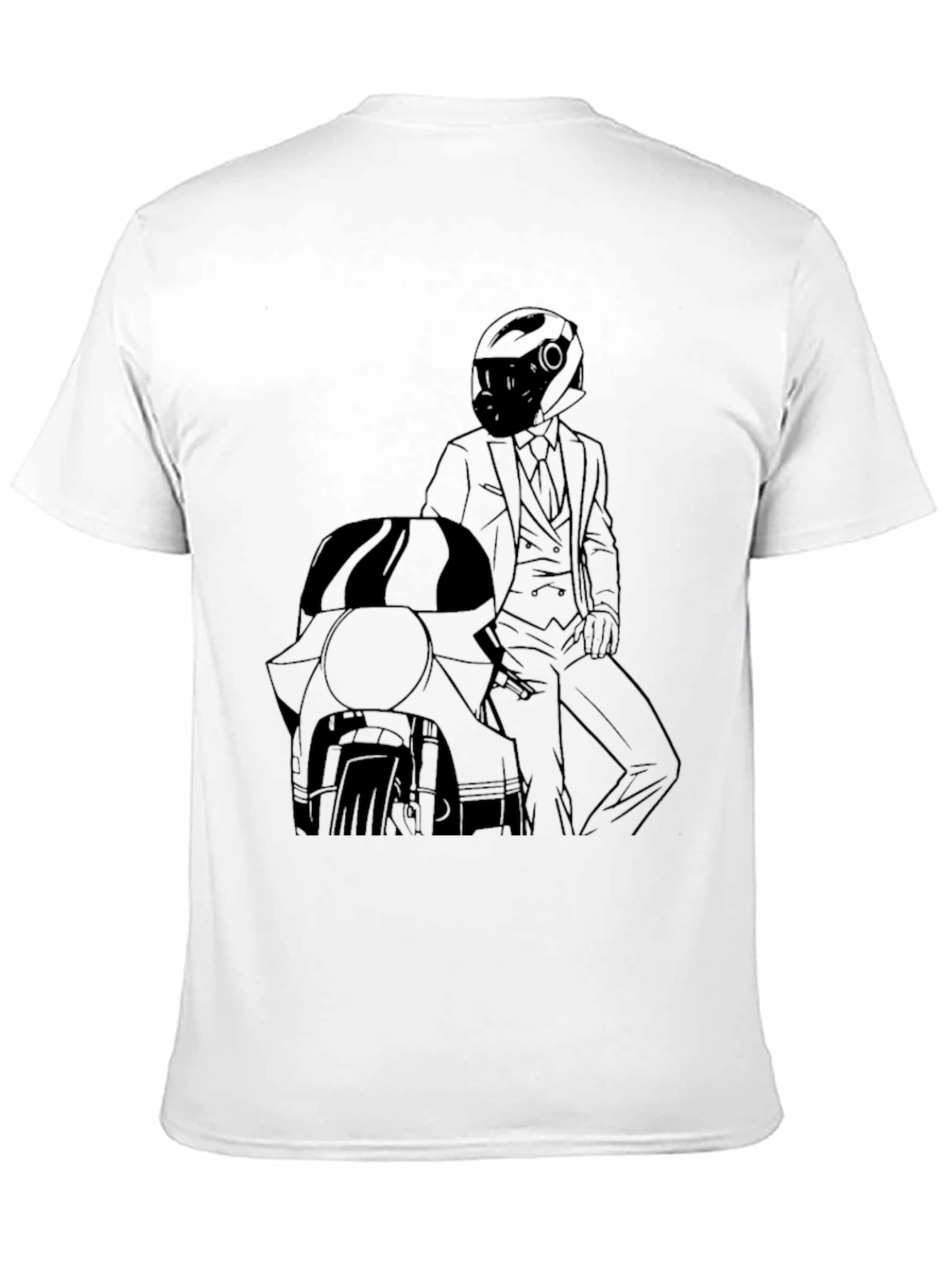 Biker Suit T-Shirt - Cool Motorcycle Graphic Tee