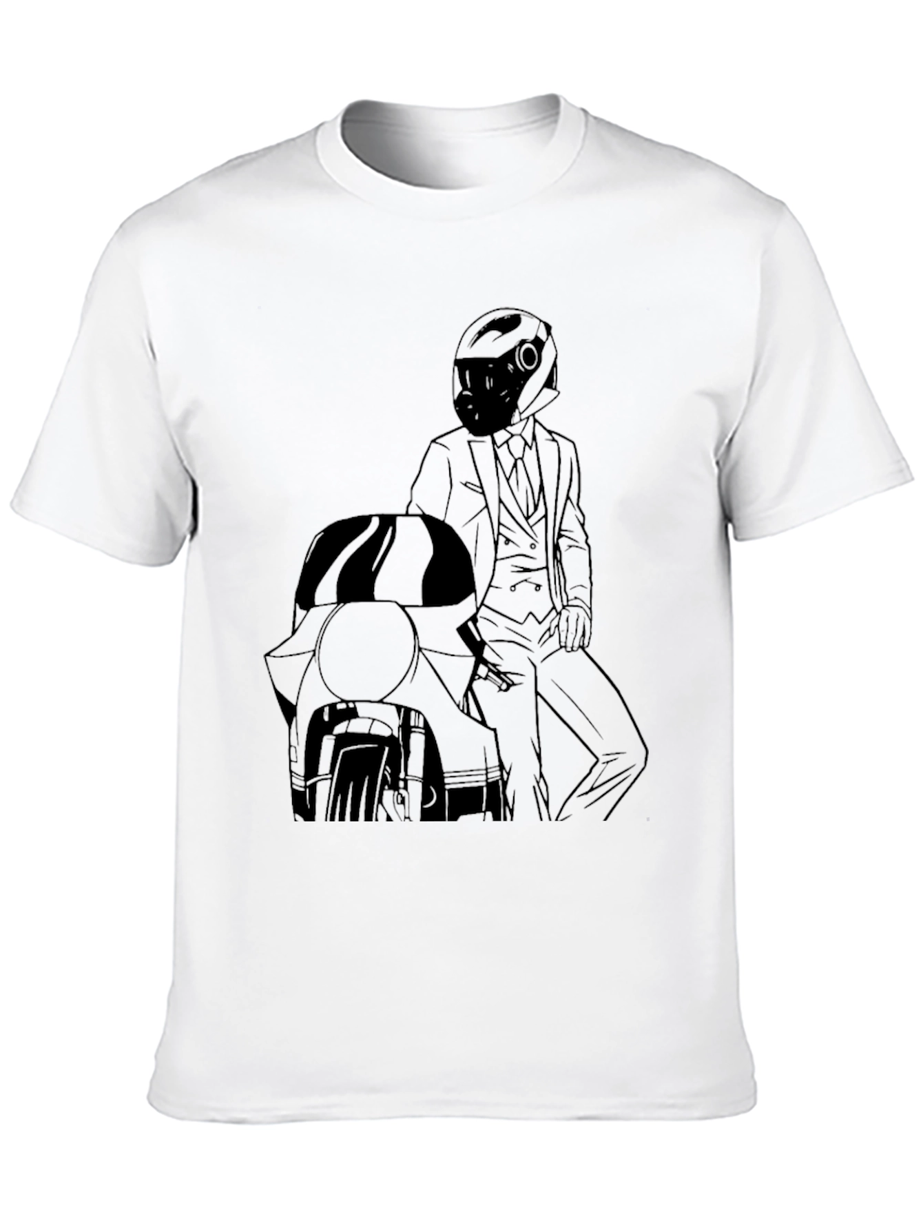 Biker Suit T-Shirt - Cool Motorcycle Graphic Tee