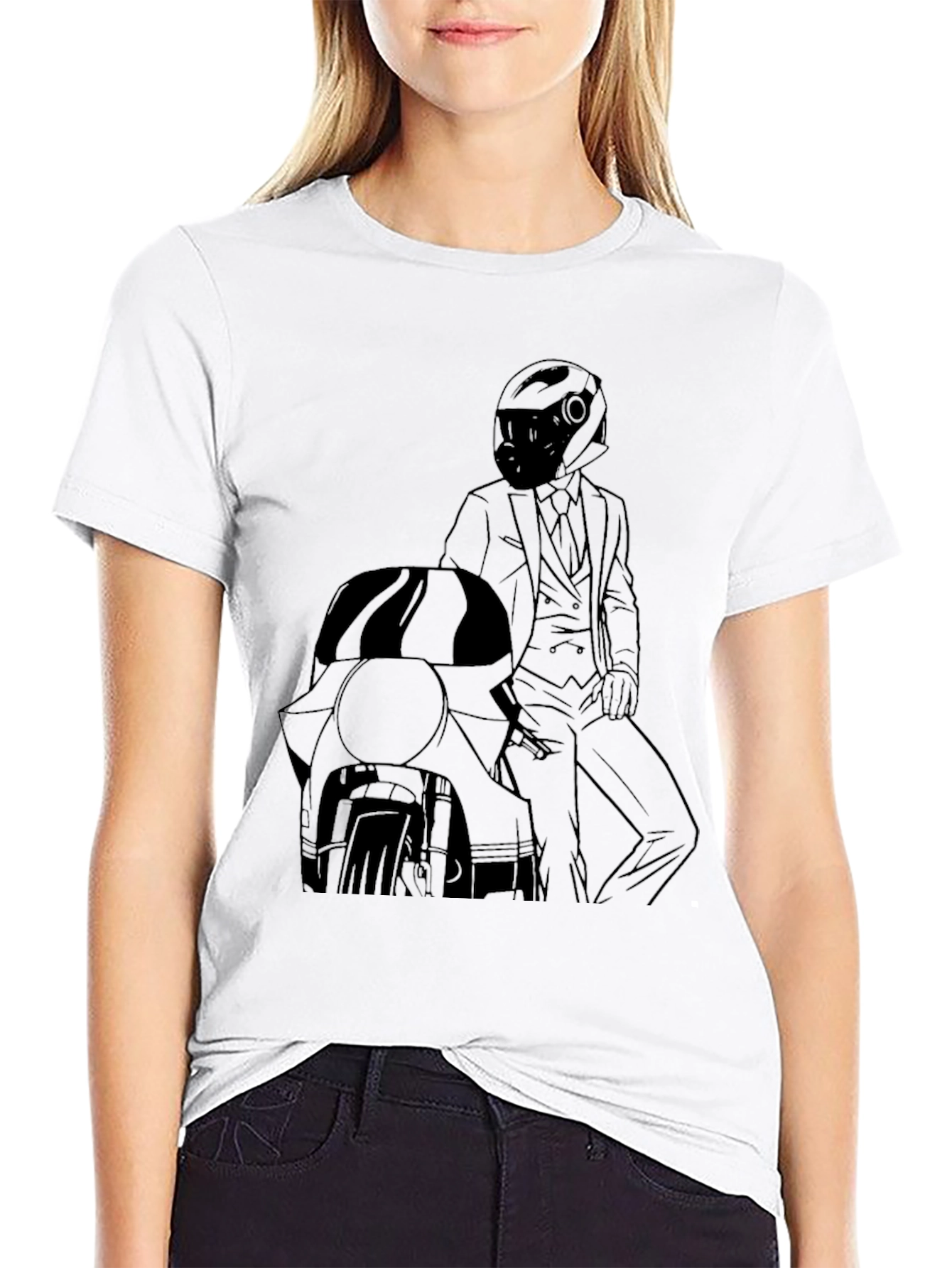Biker Suit T-Shirt - Cool Motorcycle Graphic Tee