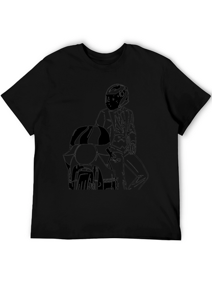 Biker Suit T-Shirt - Cool Motorcycle Graphic Tee