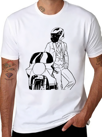 Biker Suit T-Shirt - Cool Motorcycle Graphic Tee
