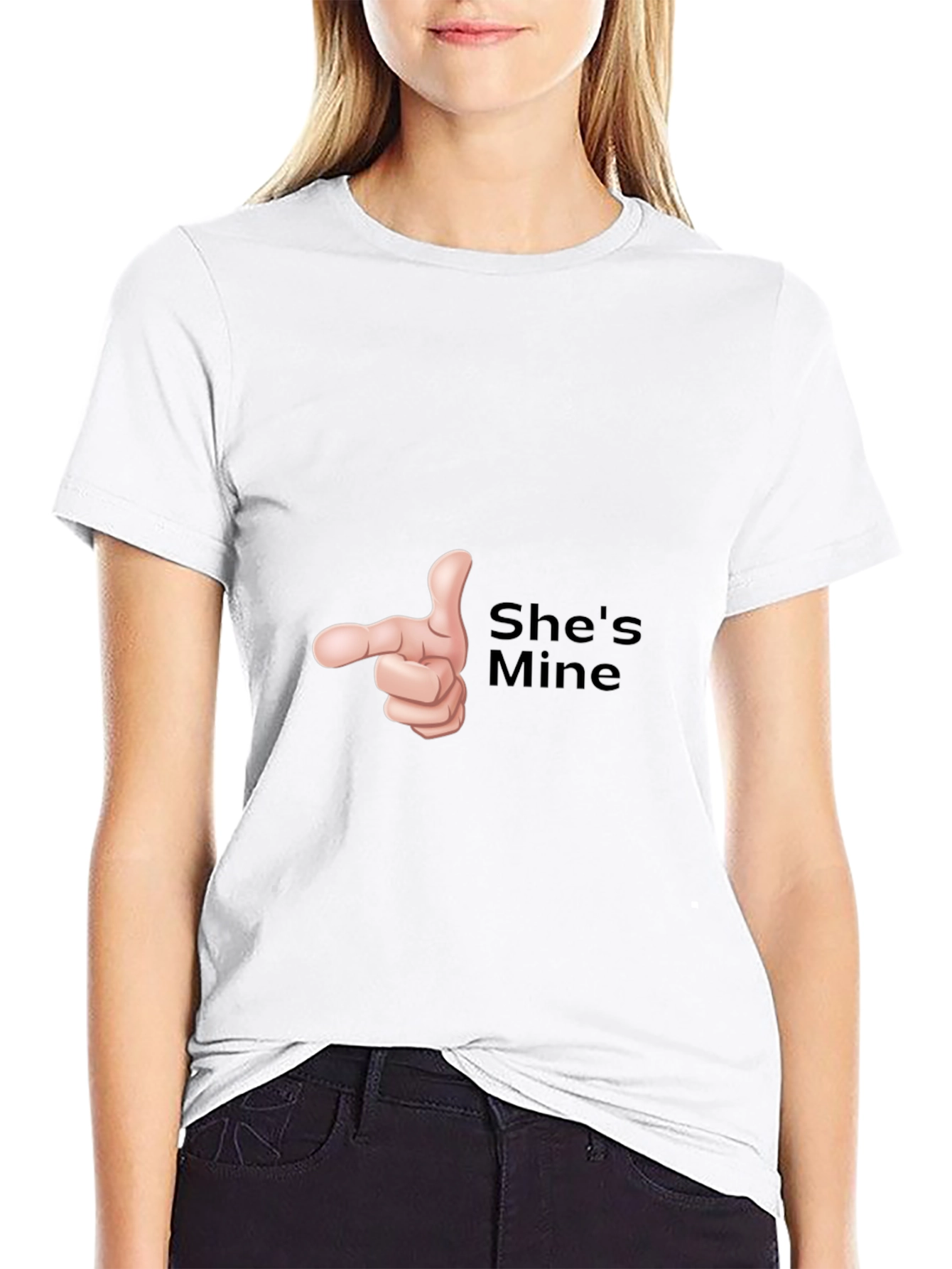 Shes Mine Funny Graphic T-Shirt