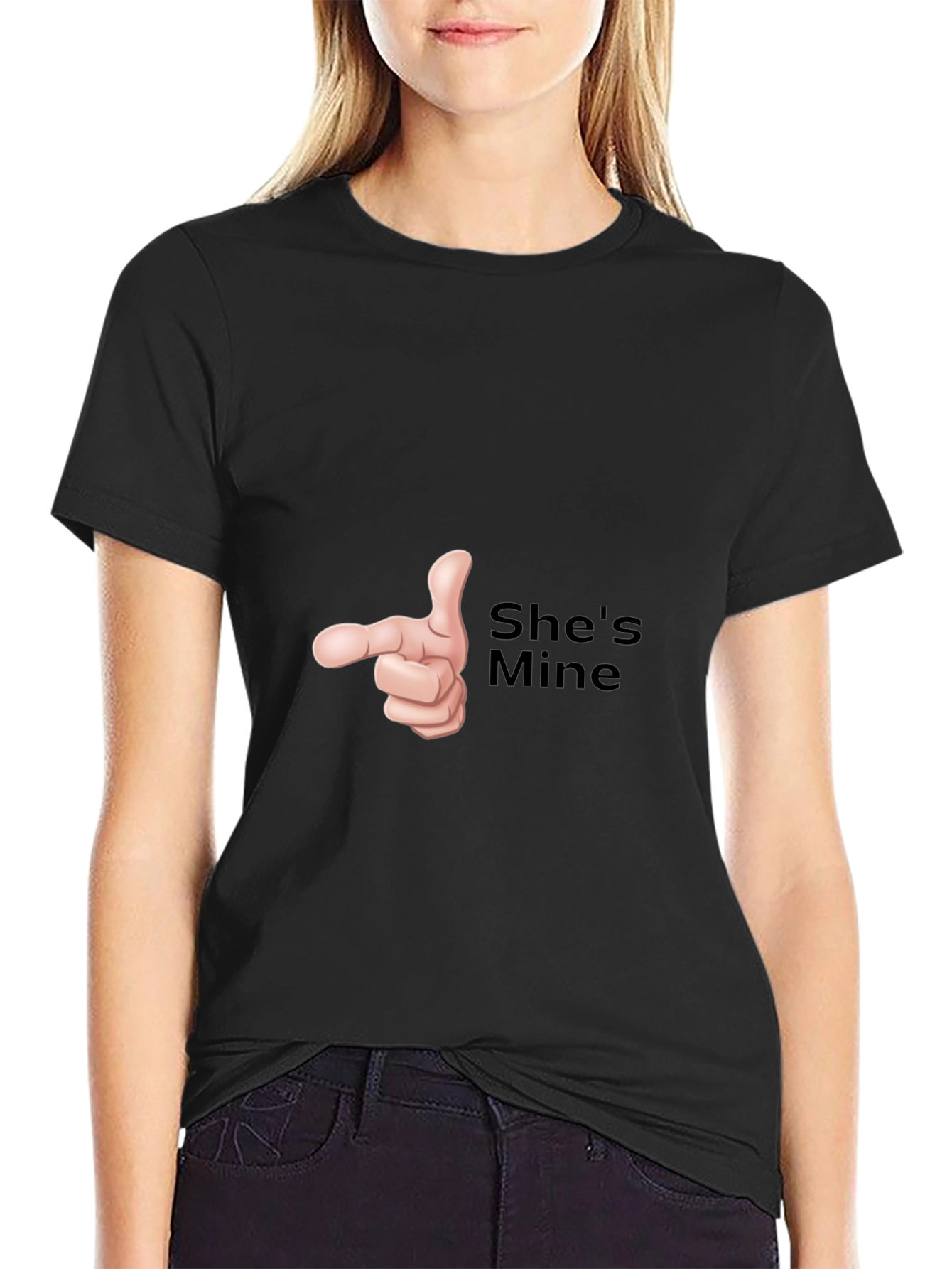 Shes Mine Funny Graphic T-Shirt