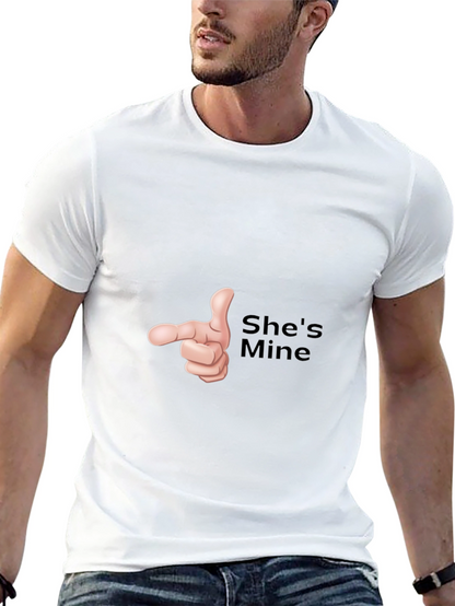 Shes Mine Funny Graphic T-Shirt