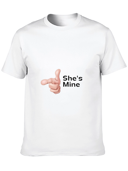 Shes Mine Funny Graphic T-Shirt