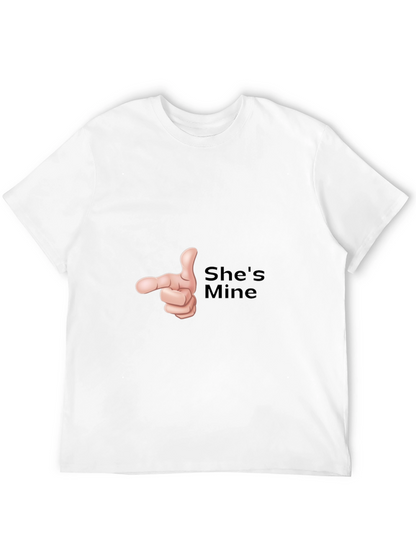 Shes Mine Funny Graphic T-Shirt