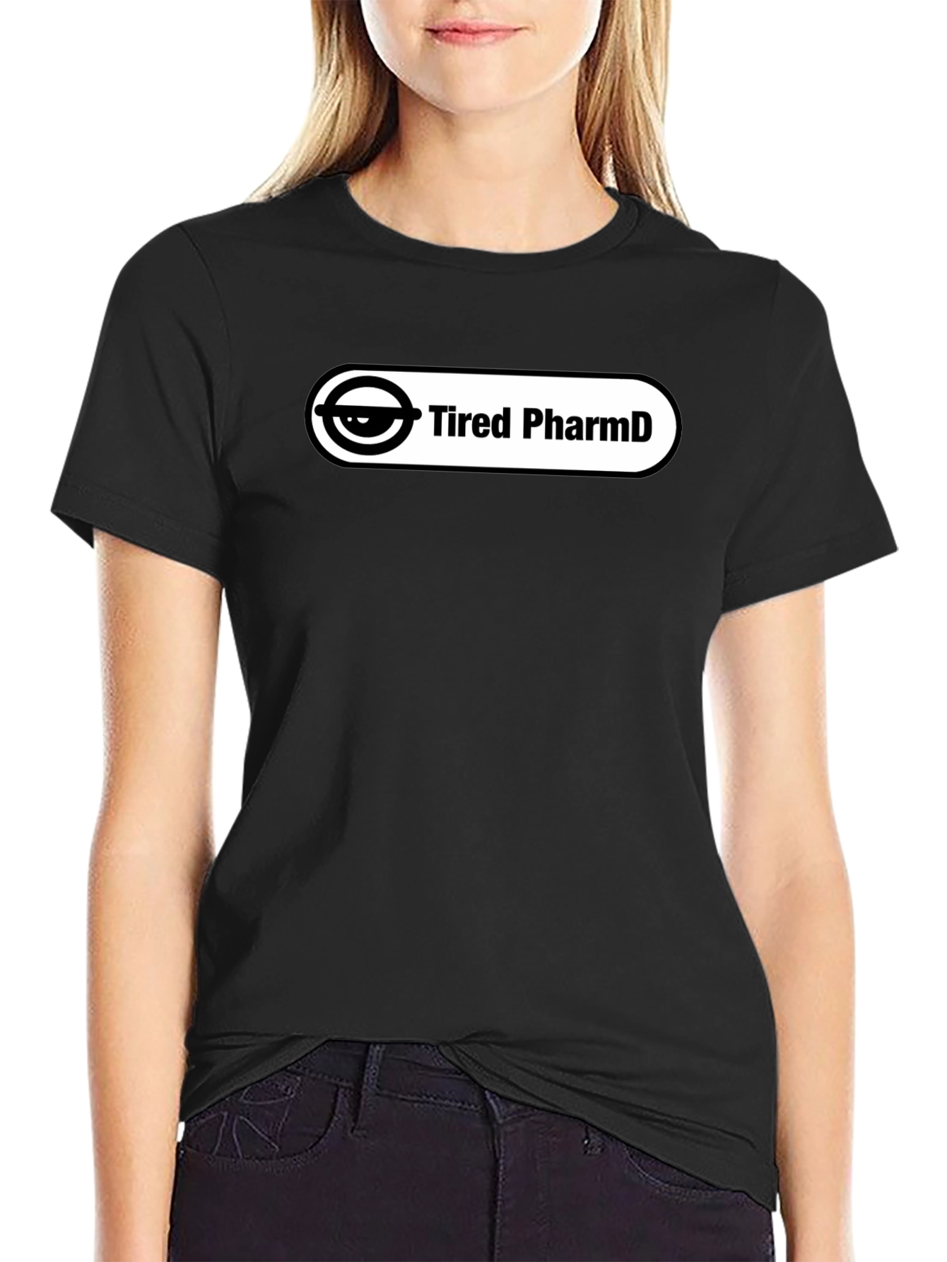 Tired PharmD Black T-Shirt - Stylish and Comfortable