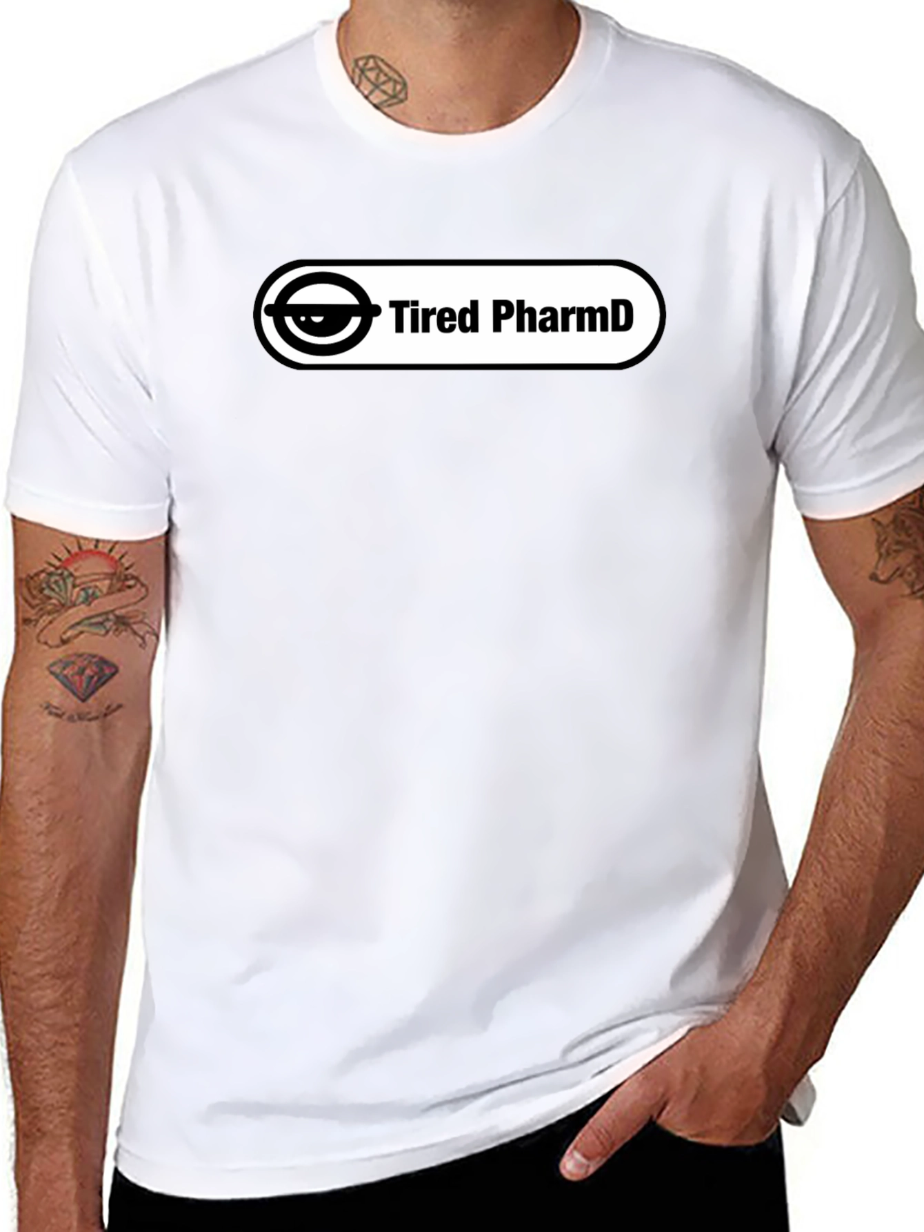 Tired PharmD Black T-Shirt - Stylish and Comfortable