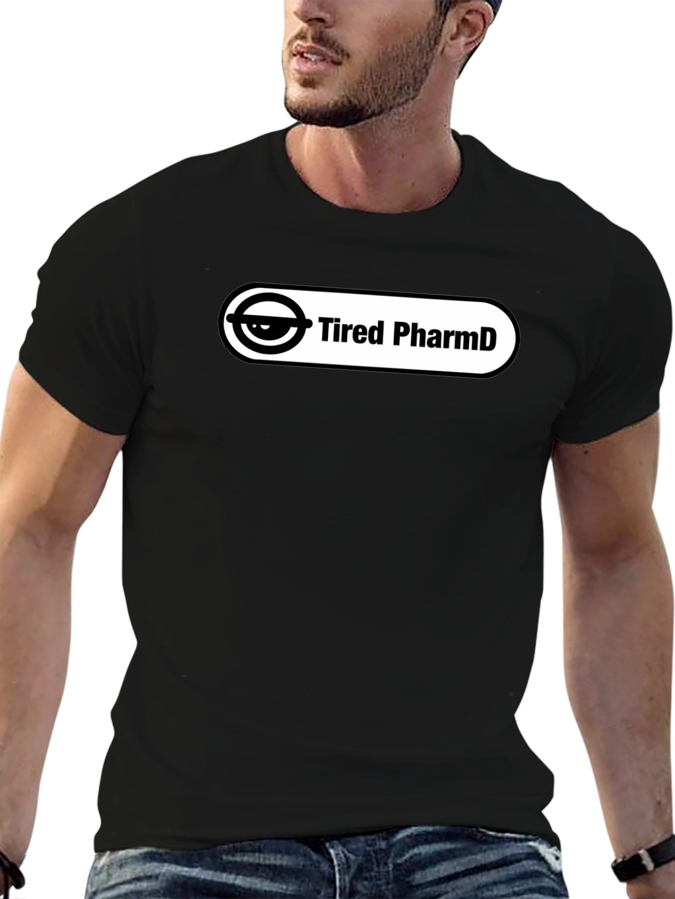 Tired PharmD Black T-Shirt - Stylish and Comfortable
