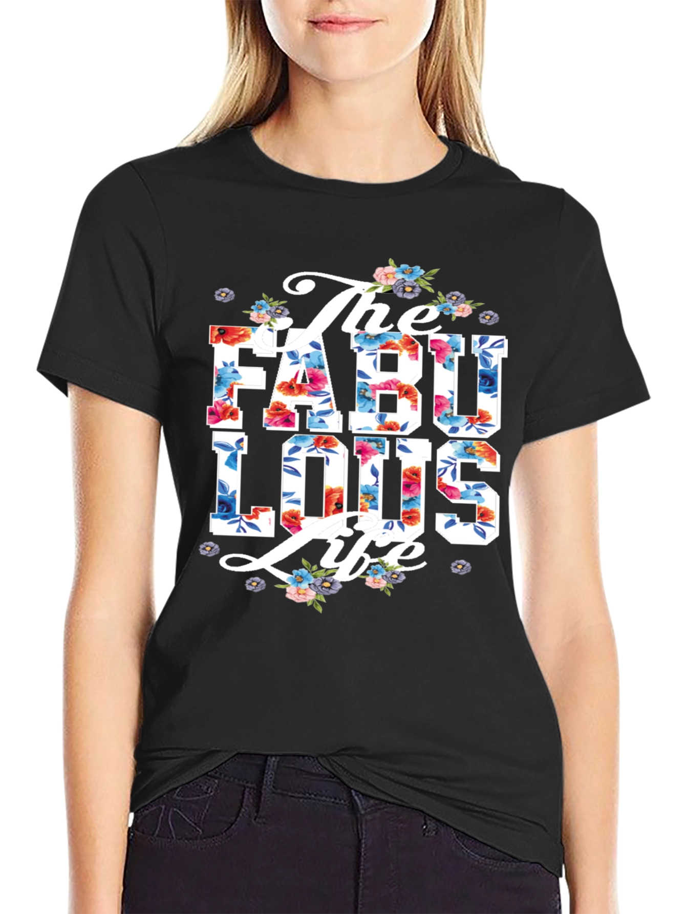 The Fabulous Life Floral Graphic Tee