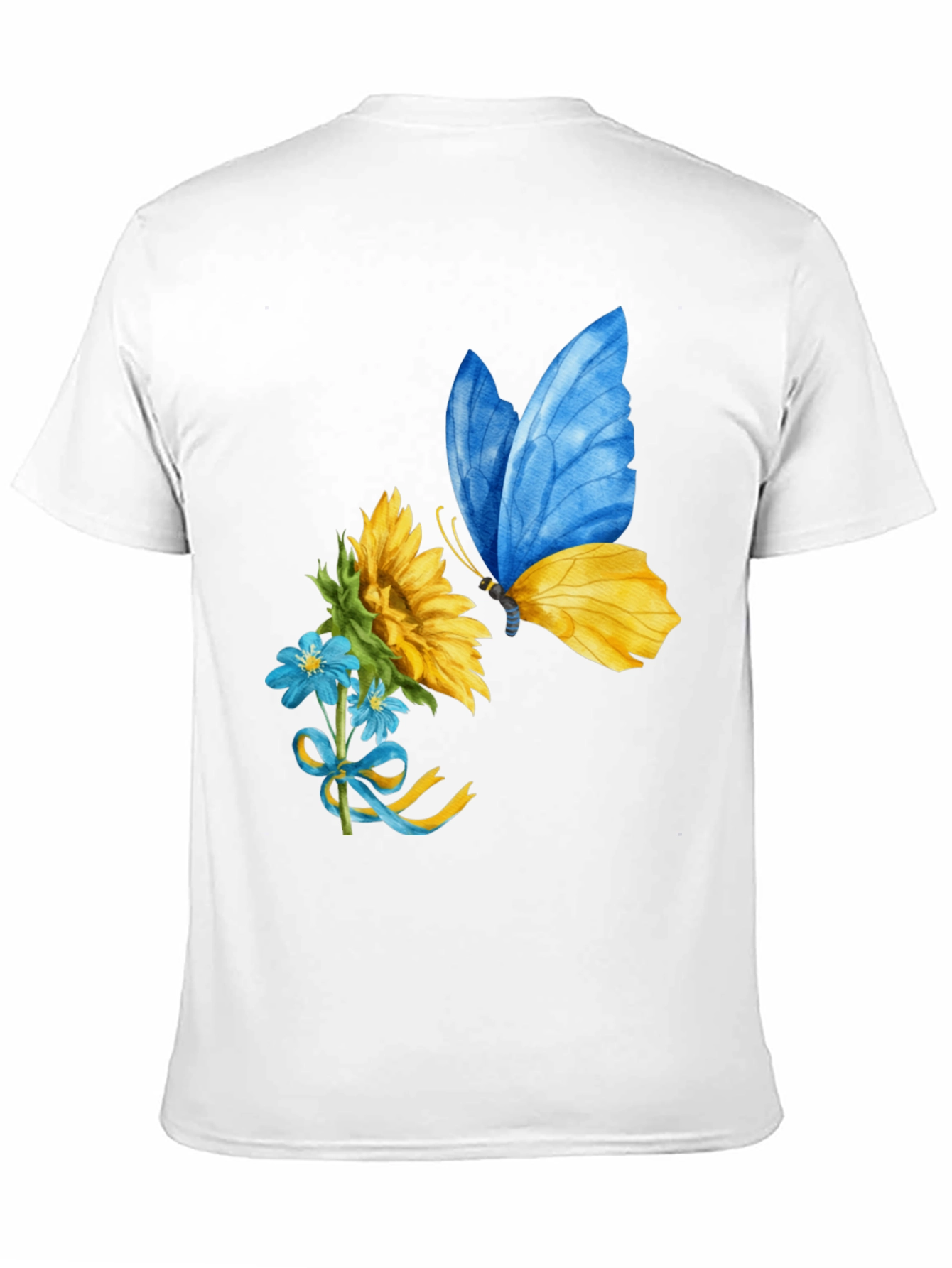 Ukraine Butterfly Sunflower Graphic Tee
