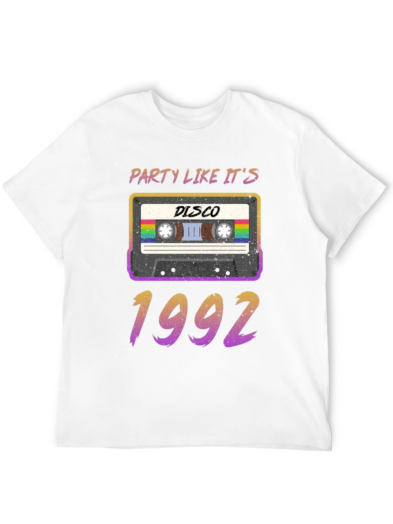 Party Like Its 1992 Disco Cassette Tape T-Shirt