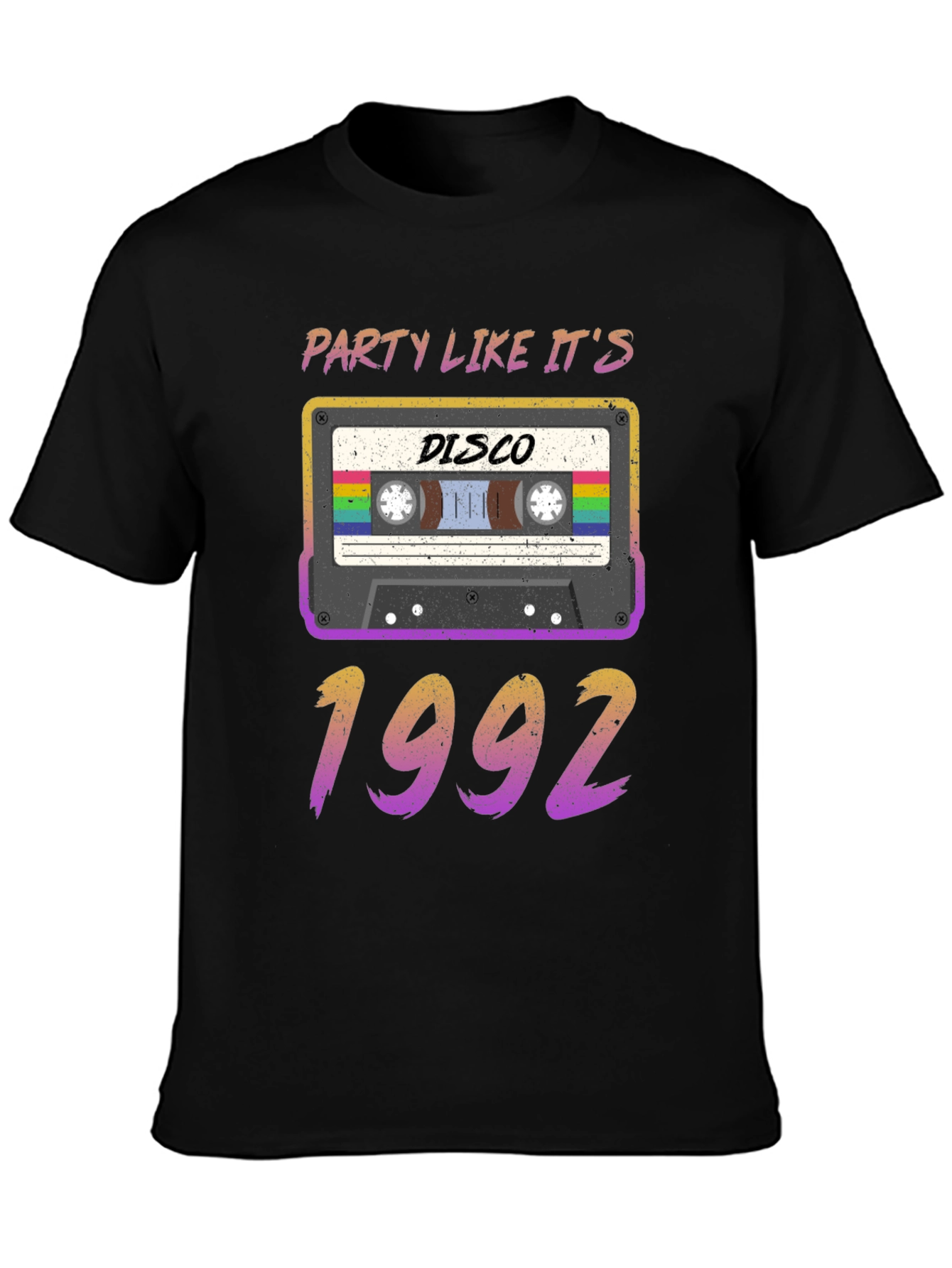 Party Like Its 1992 Disco Cassette Tape T-Shirt