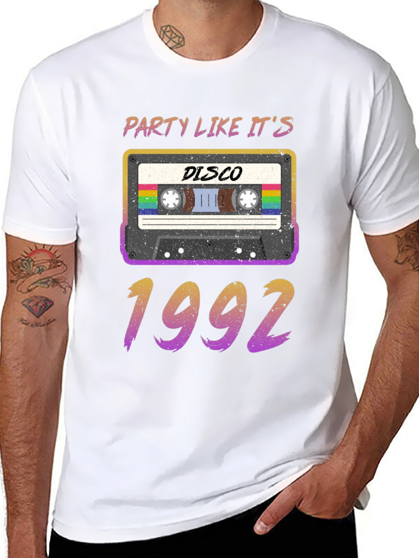 Party Like Its 1992 Disco Cassette Tape T-Shirt