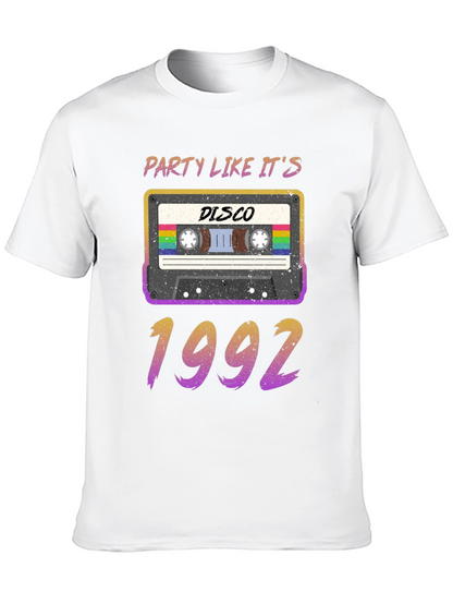 Party Like Its 1992 Disco Cassette Tape T-Shirt