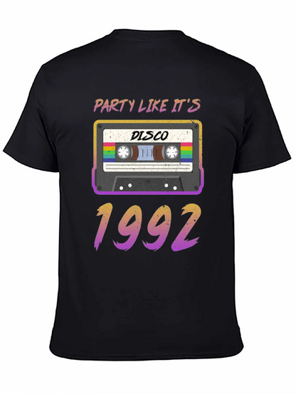 Party Like Its 1992 Disco Cassette Tape T-Shirt