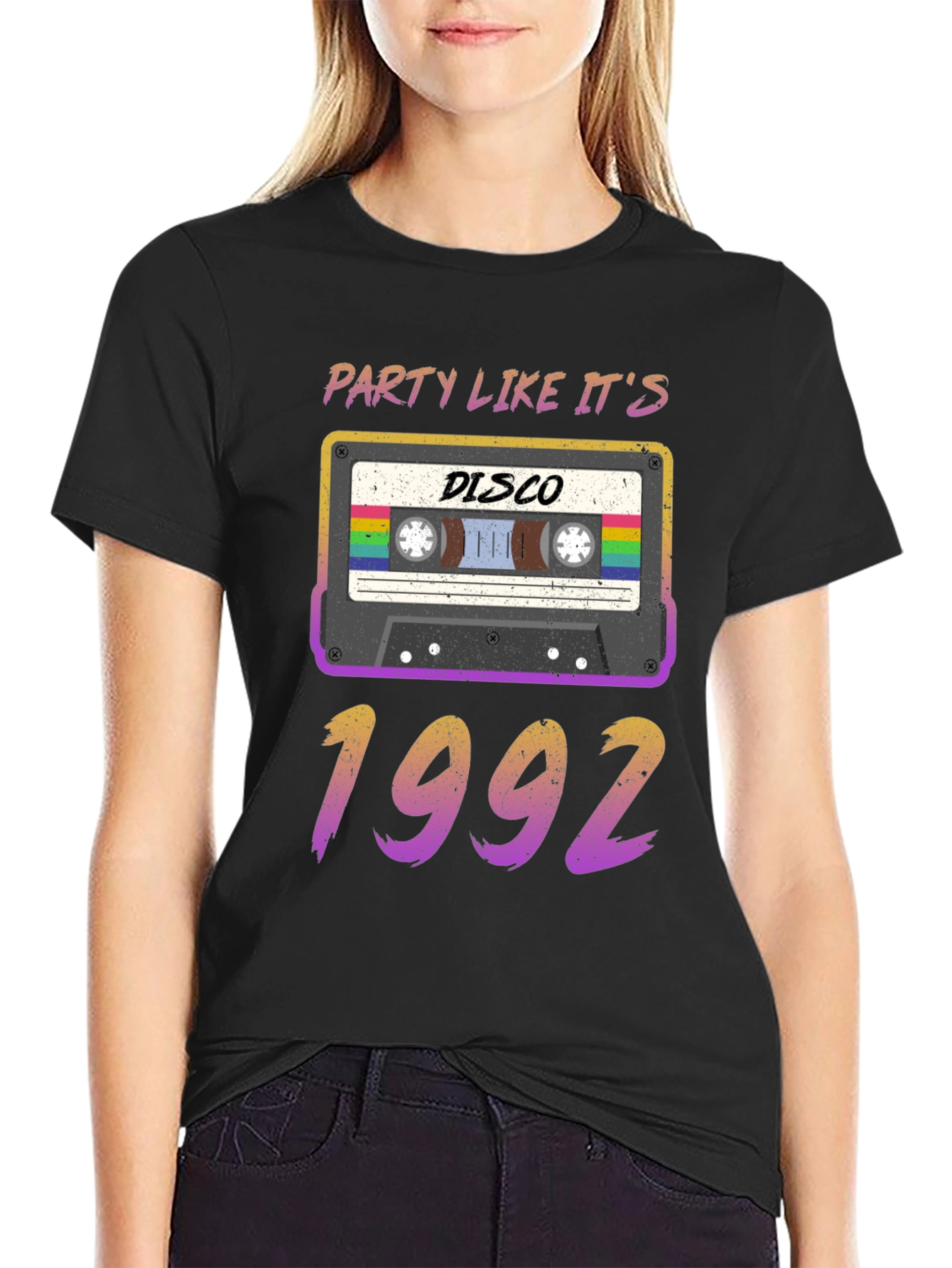 Party Like Its 1992 Disco Cassette Tape T-Shirt